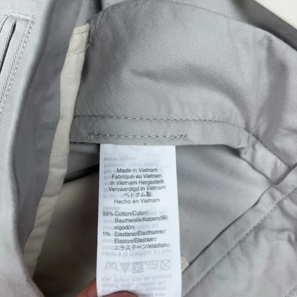 J Crew Pants Mens 32x32 Gray Athletic‎ Fit Flex Stretch Performance Chino Office